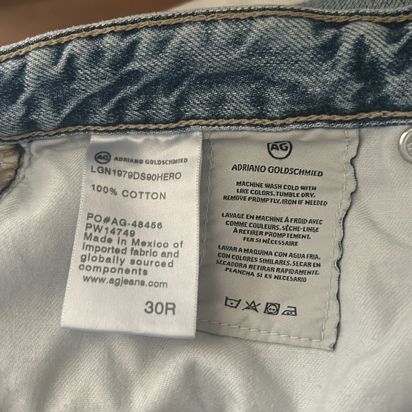 Adriano Goldschmied Alexxis High Rise Vintage Straight Women's Jeans SZ 30R - Picture 14 of 15